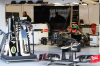 Kimi's E20 in garage 